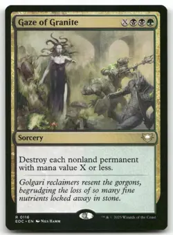 Gaze of Granite 116 MTG Commander: Edge of Eternities R NM - Image 1