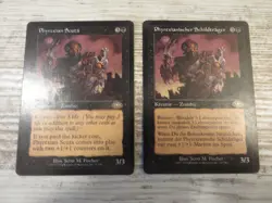 2x Phyrexian Scuta - Planeshift - EX - 1x English 1x German - MTG Zombies - Image 1