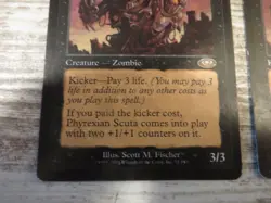 2x Phyrexian Scuta - Planeshift - EX - 1x English 1x German - MTG Zombies - Image 2