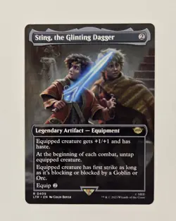 Sting, the Glinting Dagger LTR 409 Borderless Rare Tales of Middle Earth MTG Reg - Image 1