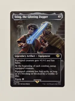 Sting, the Glinting Dagger LTR 409 Borderless Rare Tales of Middle Earth MTG Reg - Image 2