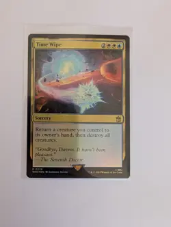 MtG Time Wipe Doctor Who Magic Gathering NM/M - Image 1