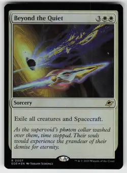 MTG Edge of Eternities #7 Beyond the Quiet FOIL Lightly played tcg - Image 1