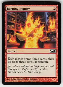 MTG Magic 2010 (M10) #128 Burning Inquiry Lightly played tcg - Image 1