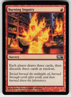 MTG Magic 2010 (M10) #128 Burning Inquiry Lightly played tcg - Image 1