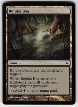 MTG Worldwake #132 Bojuka Bog Lightly played tcg - Image 1