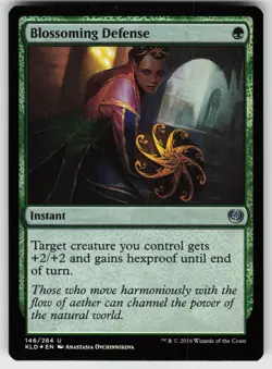 MTG Kaladesh #146 Blossoming Defense FOIL Lightly played tcg - Image 1
