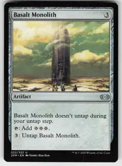 MTG Double Masters #232 Basalt Monolith Lightly played tcg - Image 1