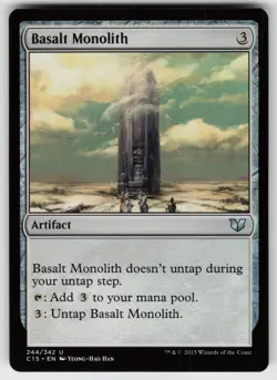 MTG Commander 2015 #244 Basalt Monolith Lightly played tcg - Image 1