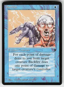 MTG Legends # Backfire Lightly played tcg - Image 1