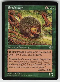 MTG Mirage # Brushwagg Lightly played tcg - Image 1