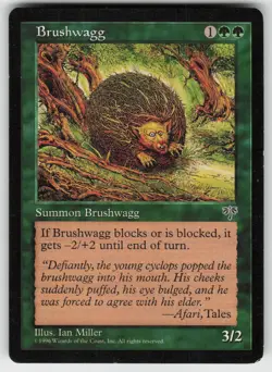 MTG Mirage # Brushwagg Lightly played tcg - Image 1