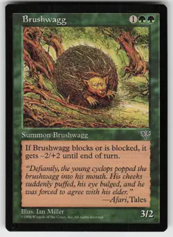 MTG Mirage # Brushwagg Lightly played tcg - Image 1