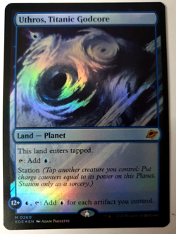 MTG Edge of Eternities - Uthros, Titanic Godcore - FOIL Mythic - 0260 NM - Image 1