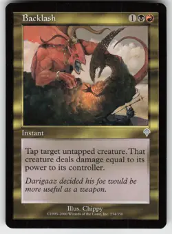 MTG Invasion #234 Backlash Lightly played tcg - Image 1