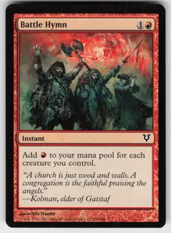 MTG Avacyn Restored #128 Battle Hymn Lightly played tcg - Image 1