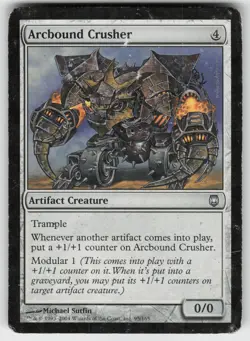 MTG Darksteel #95 Arcbound Crusher Heavily played tcg - Image 1