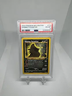 PSA 6 Pokemon TCG Neo Destiny Shining Tyranitar - Image 1