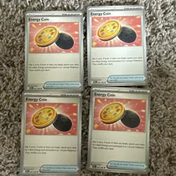 Pokemon. Play Set Of Energy Coin. Black Bolt. 81/86. Non Halo - Image 1