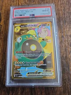 2025 Pokemon Journey Together Iono's Bellibolt ex Hyper Rare 188 PSA 10 GEM MINT - Image 1
