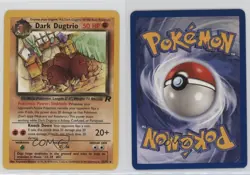Dark Dugtrio Pokemon Team Rocket #23 2000 e9b - Image 3