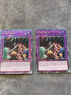 Yugioh 2x Trap Trick Quarter Century Secret RA03-EN078 1st Ed NM - Image 1