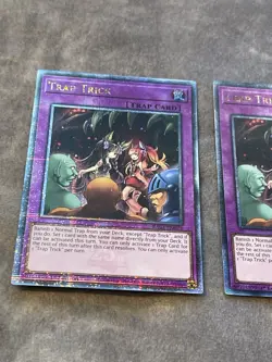 Yugioh 2x Trap Trick Quarter Century Secret RA03-EN078 1st Ed NM - Image 2
