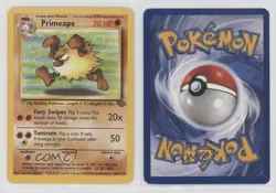 Primeape Pokemon Jungle #43 1999 e9b - Image 3