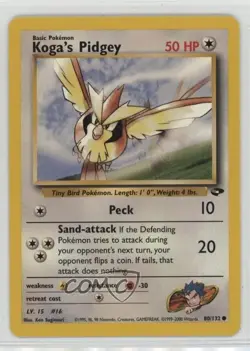 Koga's Pidgey Pokemon Gym Challenge #80 2000 e9b - Image 1