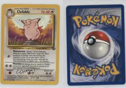 Clefable Pokemon Jungle #17 1999 e9b - Image 3