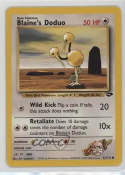Blaine's Doduo Pokemon Gym Challenge #61 2000 e9b - Image 1