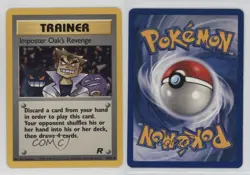 Impostor Oak's Revenge Pokemon Team Rocket #76 2000 e9b - Image 3