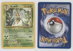 Beedrill Pokemon Base Set #17 1999 e9b - Image 3