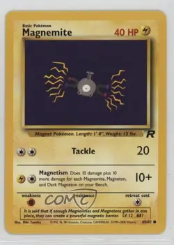 Magnemite Pokemon Team Rocket #60 2000 e9b - Image 1