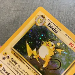 1999 Pokemon Base RAICHU - Holo 14/102 - Near Mint Never Played - Image 3