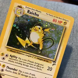1999 Pokemon Base RAICHU - Holo 14/102 - Near Mint Never Played - Image 4