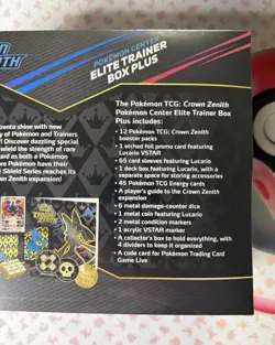 Crown Zenith Pokemon Center Elite Trainer Box Plus (ETB) Sealed - Image 5