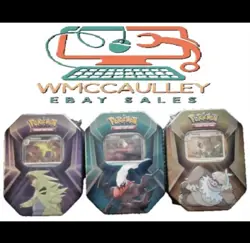 Pokemon TCG Slaking,Tyranitar & Darkrai 2024 Tin Lot Of 3 Tins New SEALED - Image 1