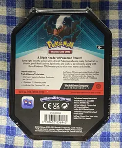 Pokemon TCG Slaking,Tyranitar & Darkrai 2024 Tin Lot Of 3 Tins New SEALED - Image 3