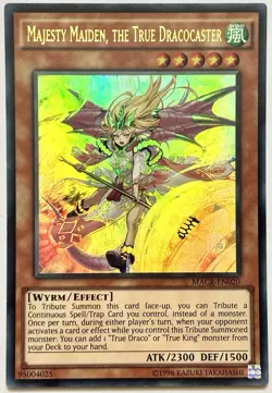 MACR-EN020 Majesty Maiden, The True Dracocaster - Ultra 1st Edition LP YuGiOh - Image 1
