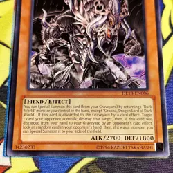 Yugioh Grapha, Dragon Lord of Dark World Red Lettering DL18-EN006 Near Mint (NM) - Image 4