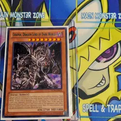 Yugioh Grapha, Dragon Lord of Dark World Green Lettering DL18-EN006 NM - Image 1