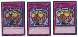 YUGIOH 3x Ultra Rare Jar Of Avarice SS03-ENV02 1st Edition - Image 1