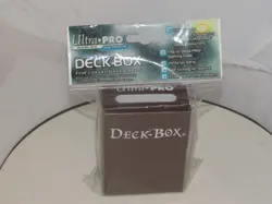 Ultra Pro Brown deck box card box mtg Pokemon yugioh SAVE ON COMBINED SHIP! - Image 1