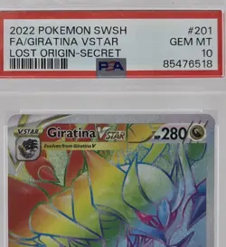 Giratina VSTAR Secret Rare #201 Lost Origin - PSA 10 GEM MINT Pokemon Card - Image 3