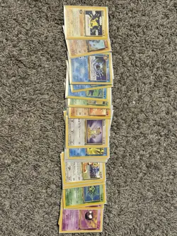 Pokemon 35 Card Lot Common Uncommon Mixed Vintage WOTC jungle fossil LP MP HP - Image 1