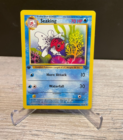 Seaking 46/64 First Edition - Uncommon - Vintage Jungle Set Pokemon Card - Image 1