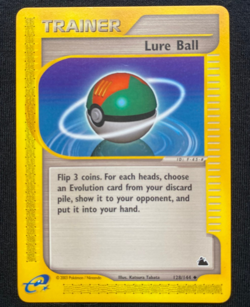 Pokemon Card Lure Ball Skyridge Uncommon 128/144 (LP) - Image 1