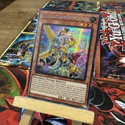 YUGIOH REVOLUTION SYNCHRON MP24-EN090 PRISMATIC SECRET 1ST ED NM + free card - Image 2