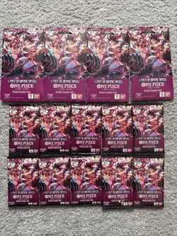 A Fist Of Divine Speed Booster Pack One Piece Card Game Lot OP11 English 14 Pack - Image 1